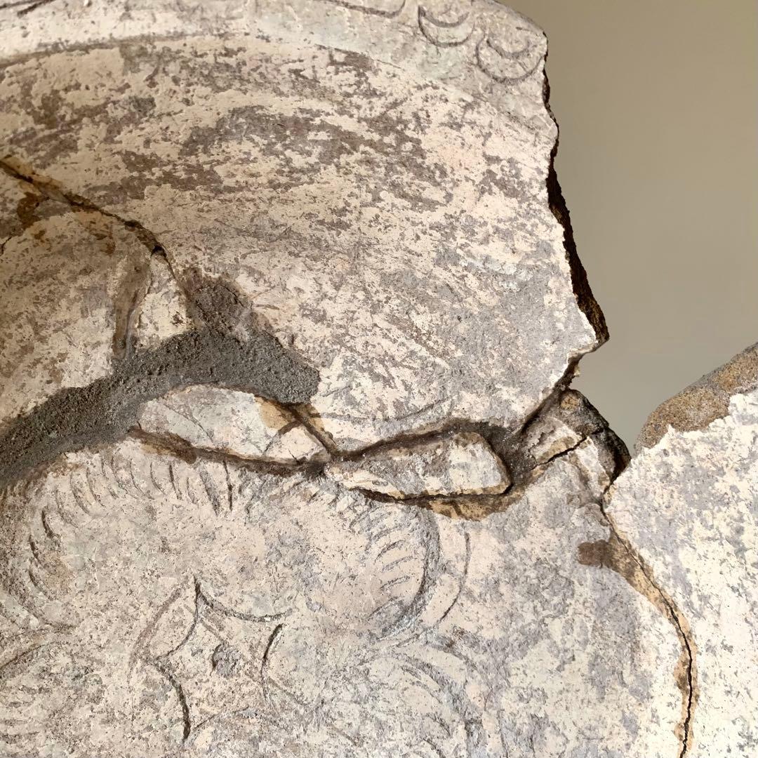 古代オルメカ 土器 線刻 鉢 メソアメリカ 紀元前 アンティーク 古美術 古道具