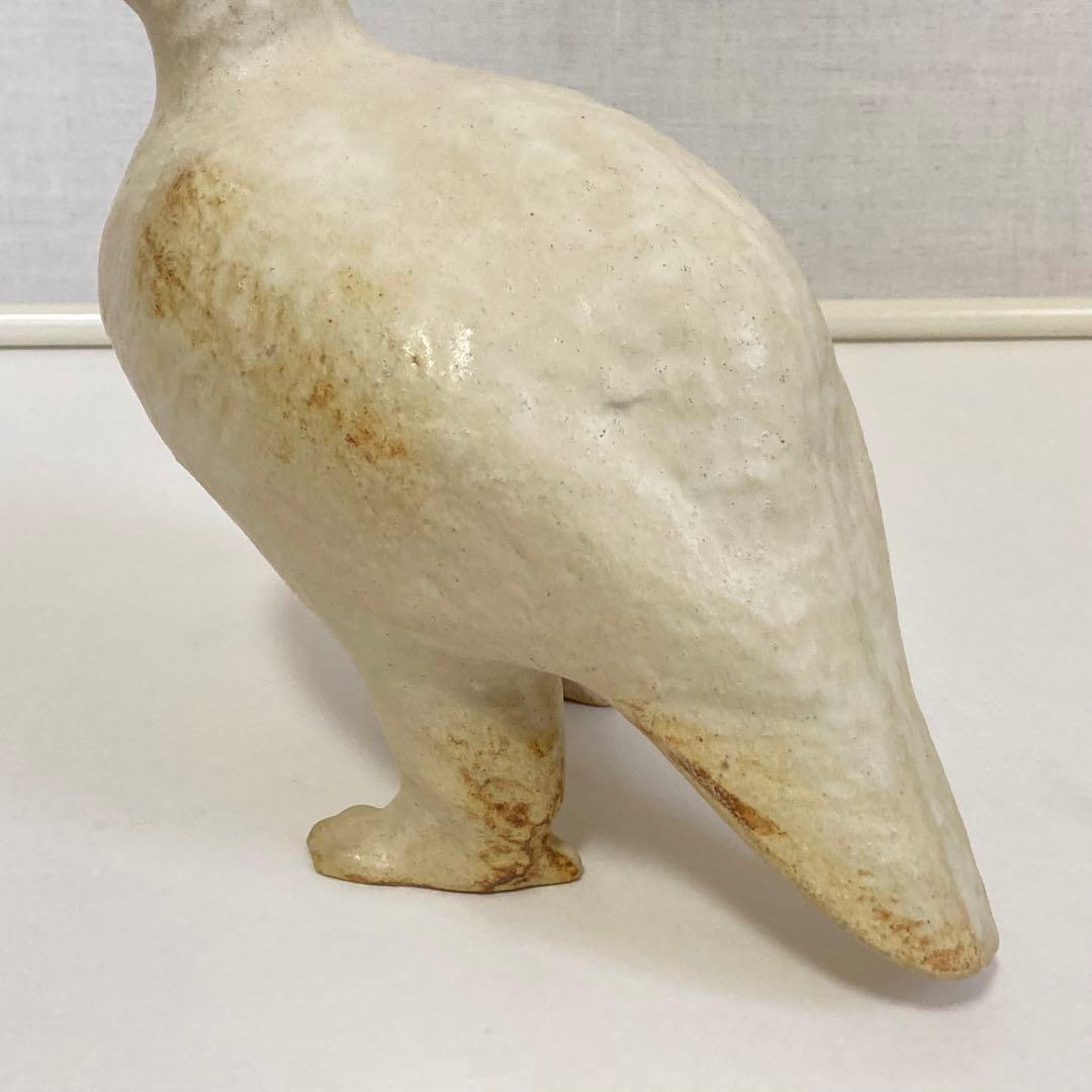 九谷焼 中村梅山 「雷鳥」 陶器 置物 オブジェ 共箱 木箱入り 和風 レトロ