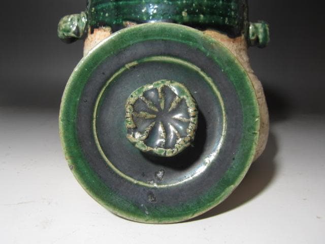 ☆　北大路魯山人　織部水指　親しみやすい一品☆y502