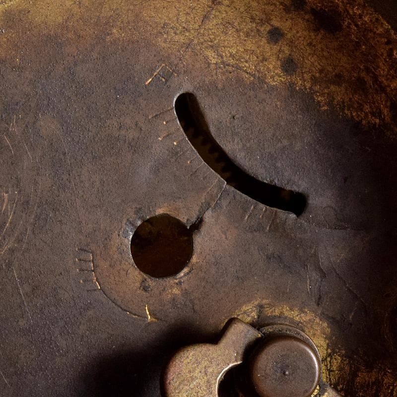 アンティーク　精工舎　ウランガラス　手巻き置時計　ジャンク品　V　R7735