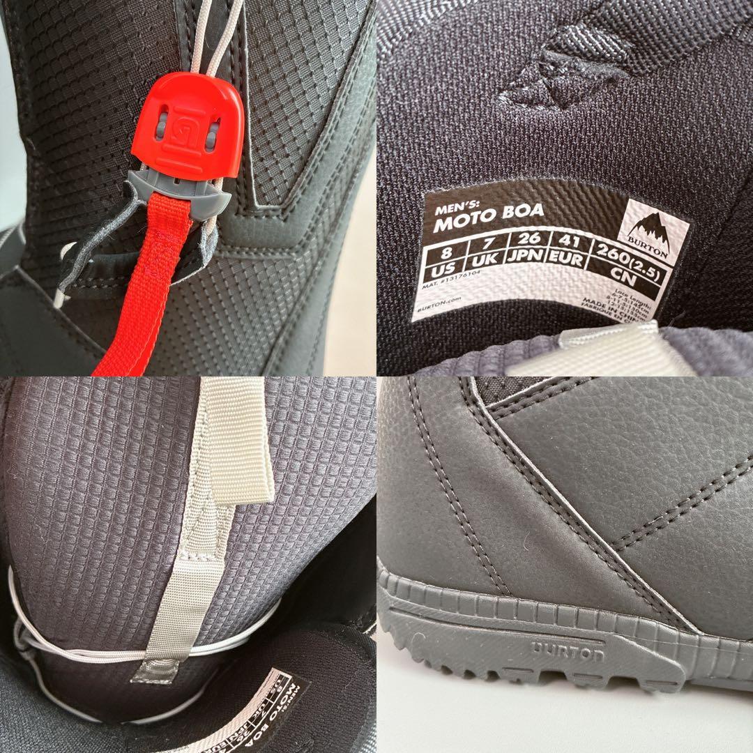 美品 BURTON MOTO BOA 26cm 黒 スノーボードブーツ