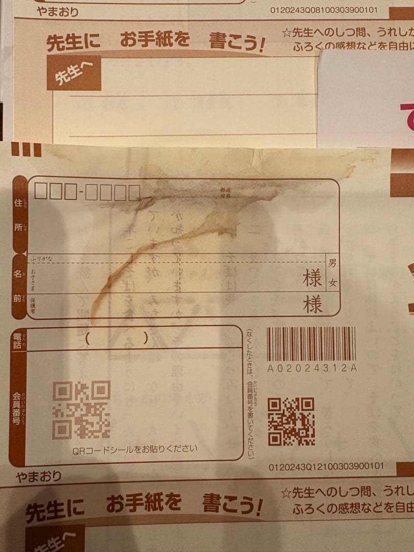 引っ越し終了【最新未記入】四谷大塚リトルくらぶ2024年度小学3年生1年分