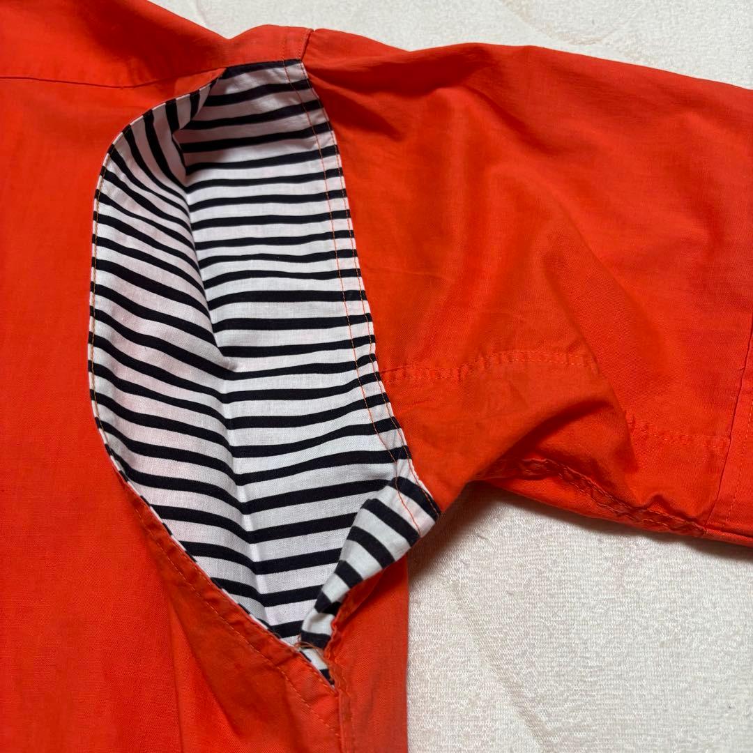 1950's 60's ビンテージ ボーリングシャツ M ボーダー 刺繍なし