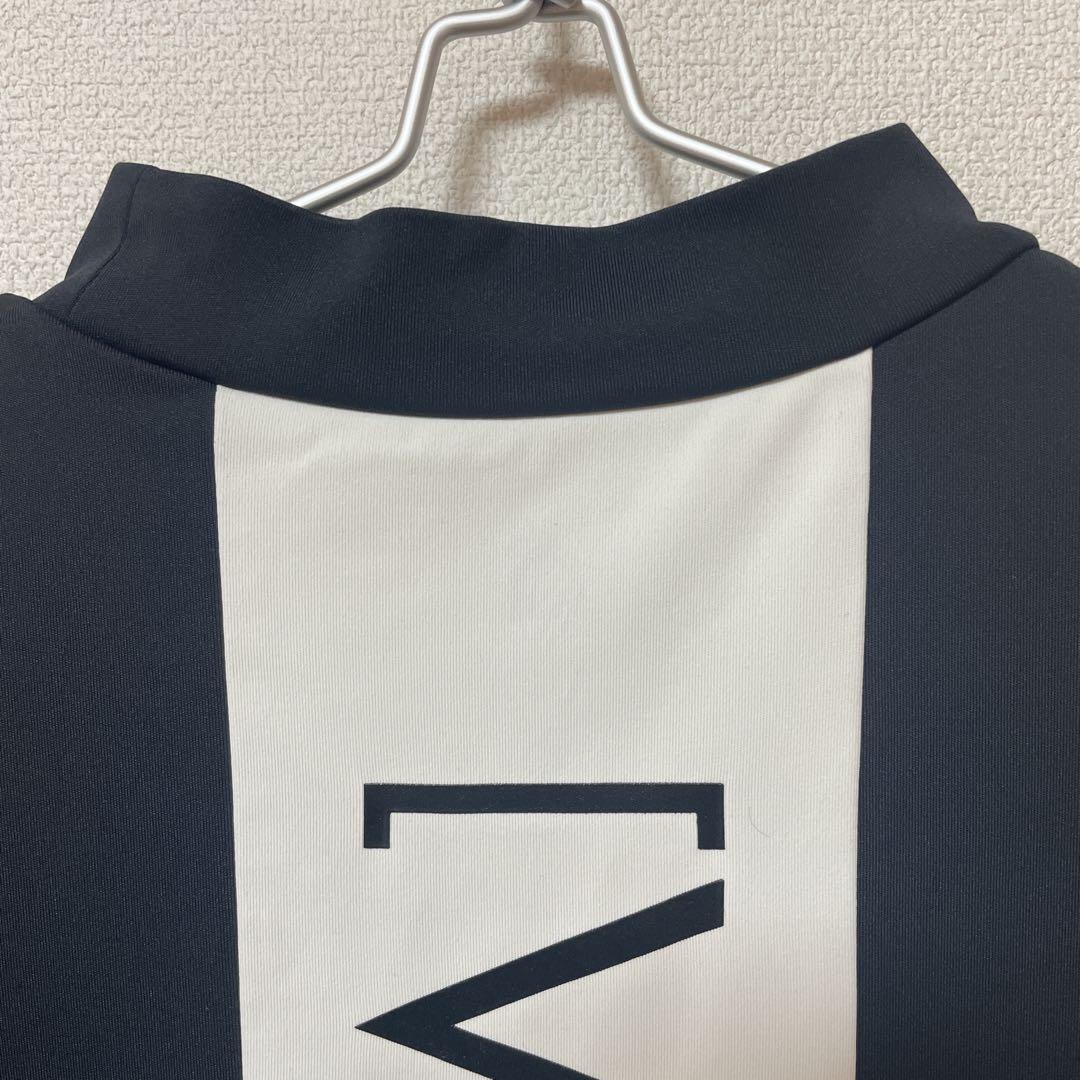 V12 ゴルフウェア　半袖 モックネック シャツ ロゴ　Mサイズ