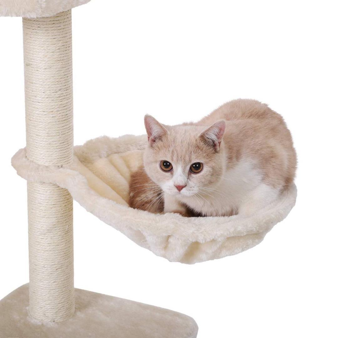 子猫やシニア猫向けの低めの段差付きキャットタワー