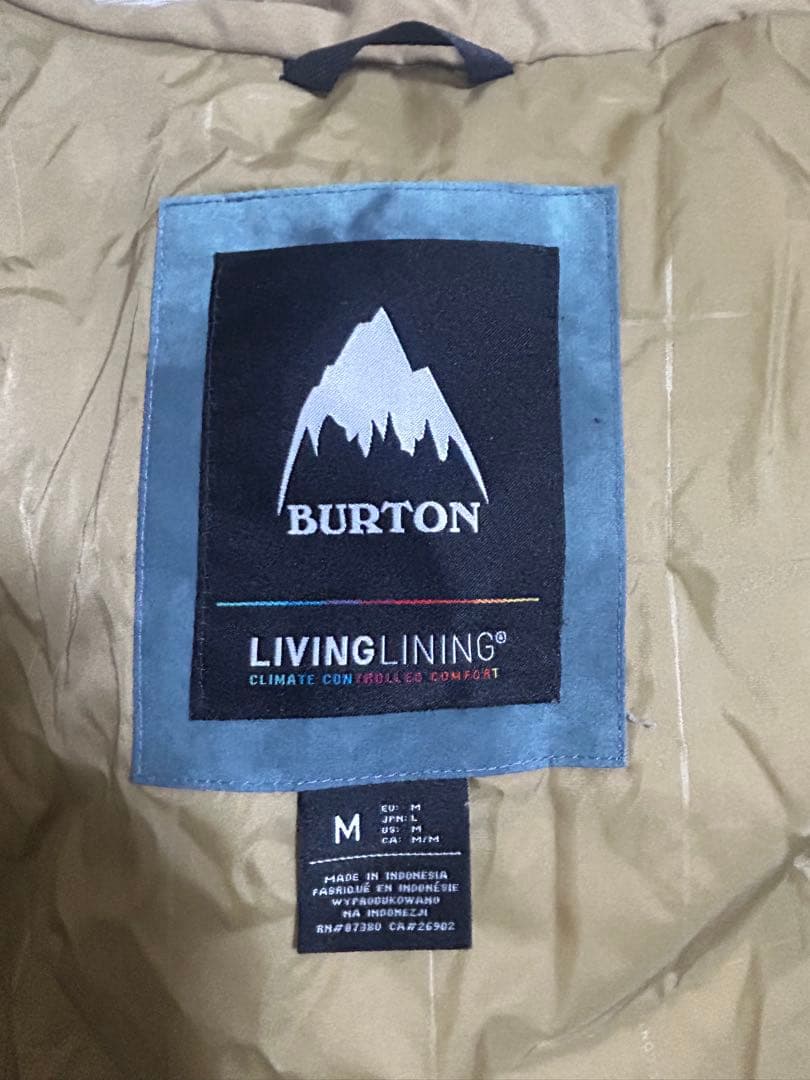 Burton 青迷彩　スノーボードウェア　スキーウェア　メンズ
