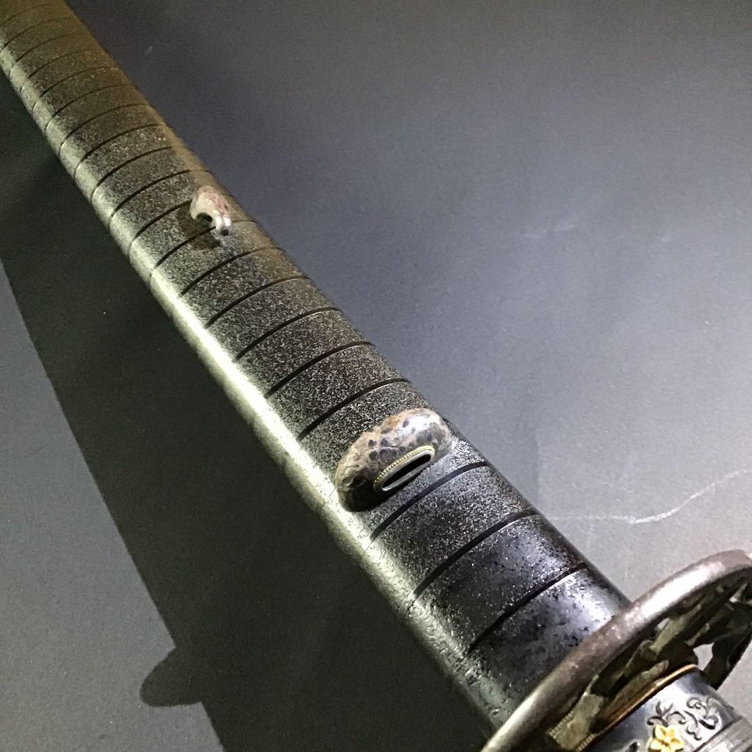 大刀　笛巻鞘　一作金具　拵　江戸期保証　　　　　　書4