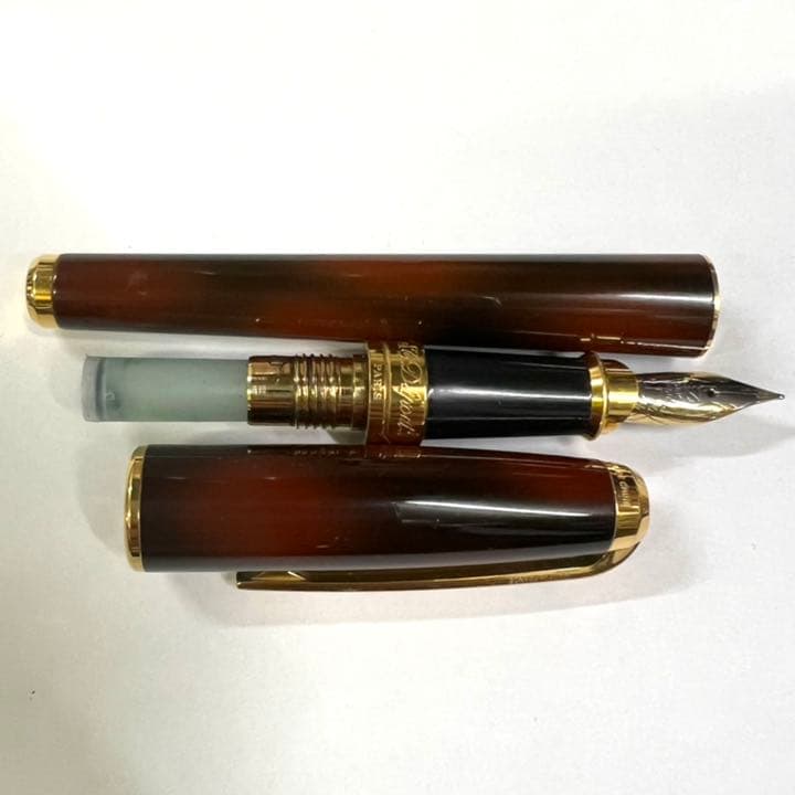 S.T.Dupont エス テー デュポン 万年筆 タートイズ シェル 漆仕上げ