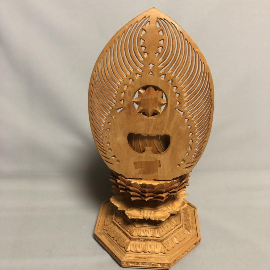 白檀　金泥書　座弥陀　仏像
