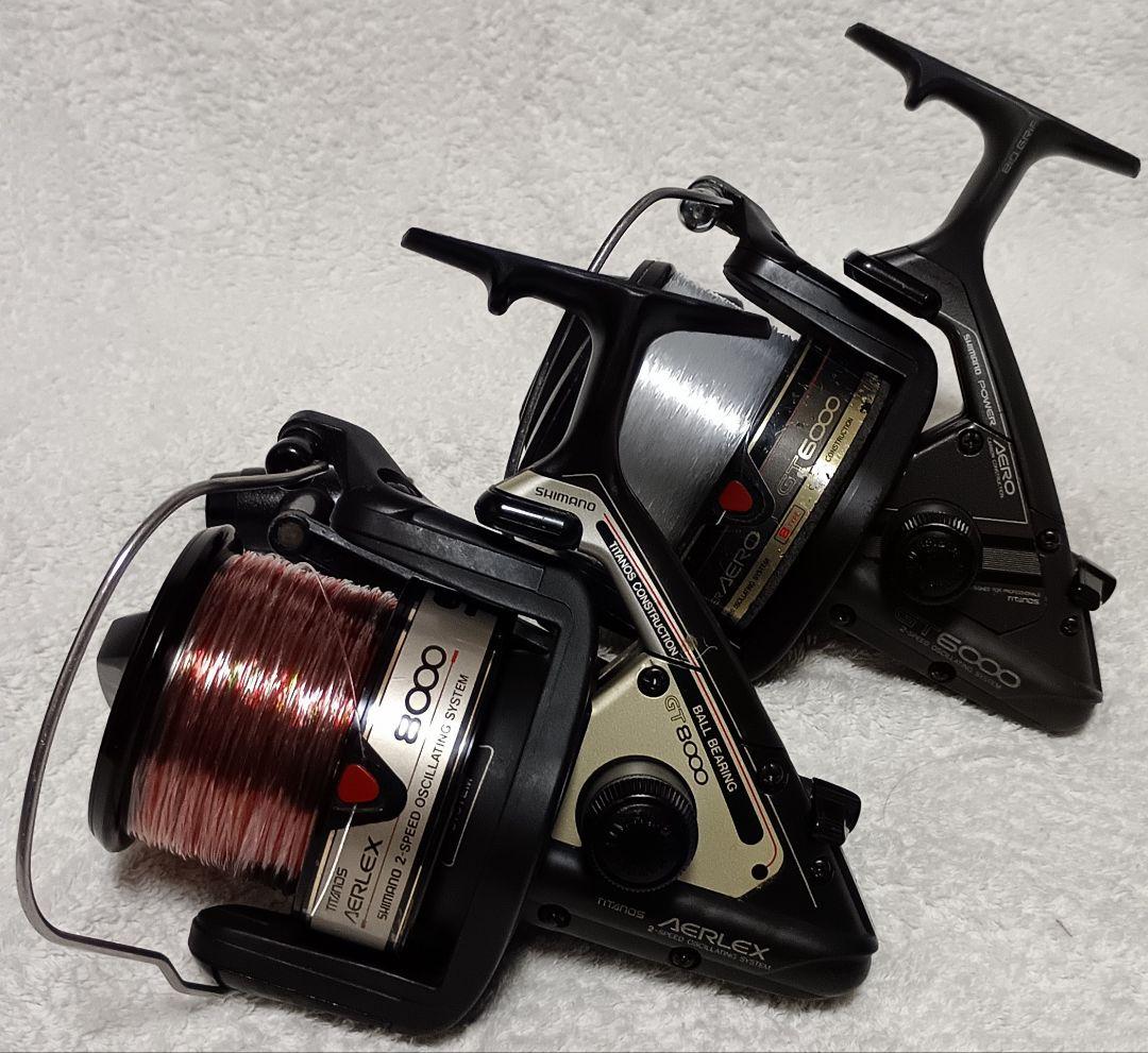 シマノチタノスエアレックスGT8000パワーエアロGT6000遠投カゴ釣り専用機