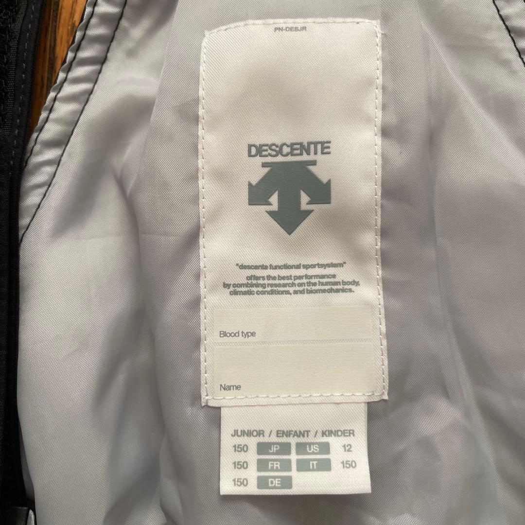 DESCENTE 子ども用スキーウェア 150cm 黒/白