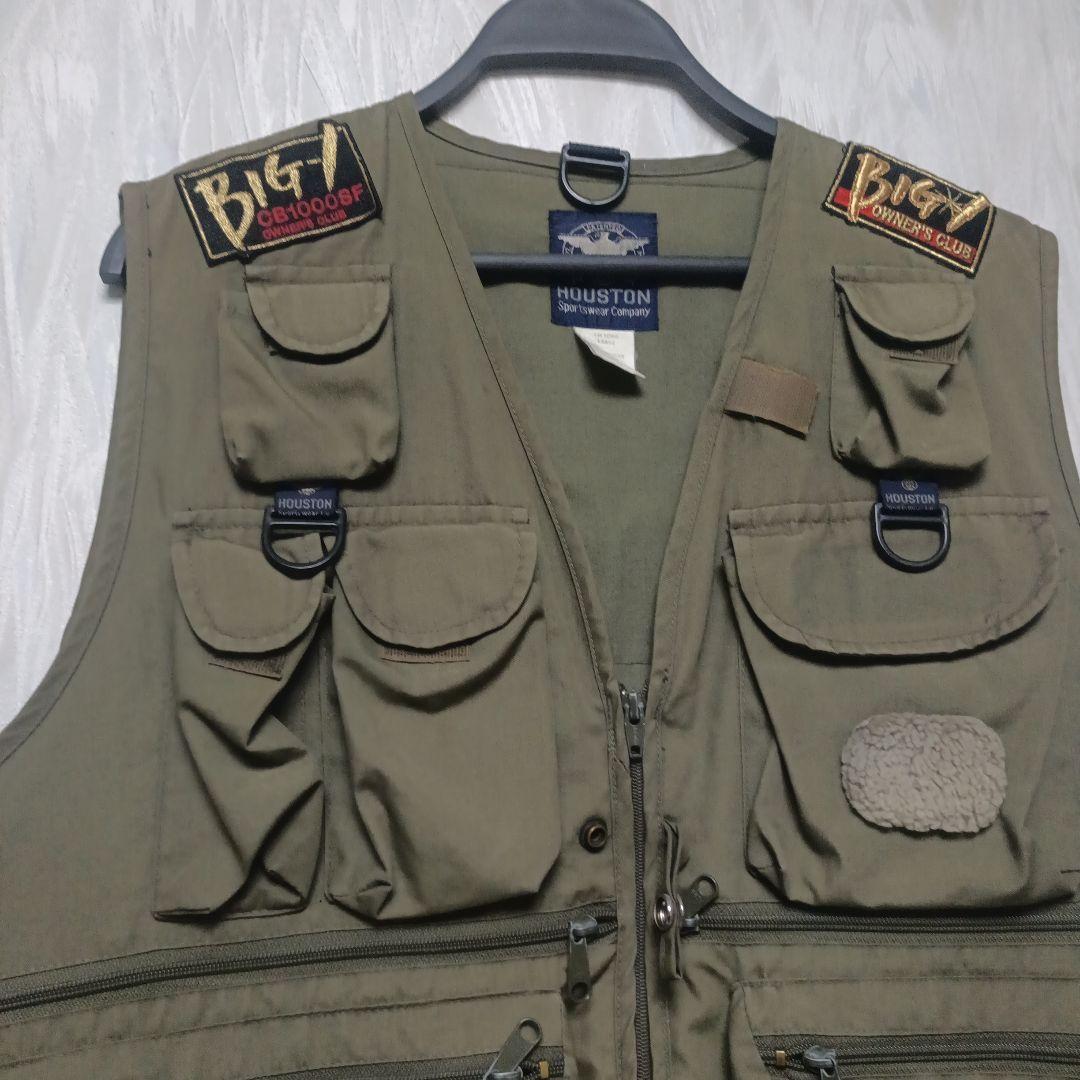 ​【激レア】HOUSTON フィッシングベスト ヨシムラ NOS バイカー L