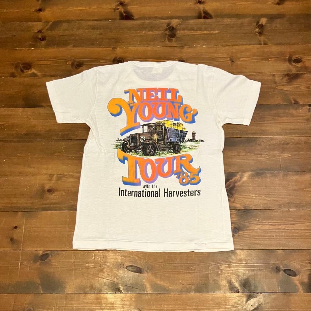 オリジナル　本物　ヴィンテージ　ニールヤング　1985年ツアーTシャツ　M