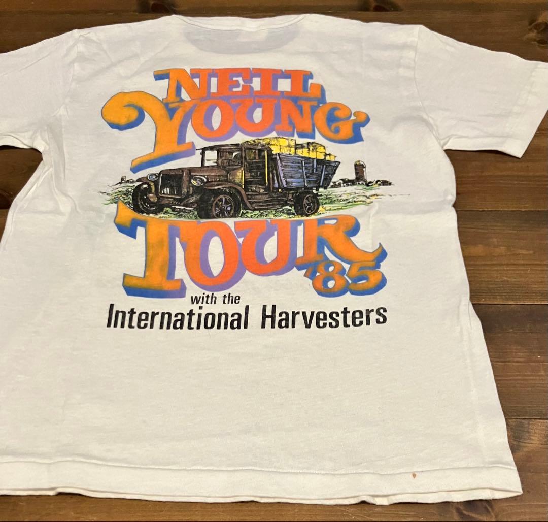 オリジナル　本物　ヴィンテージ　ニールヤング　1985年ツアーTシャツ　M