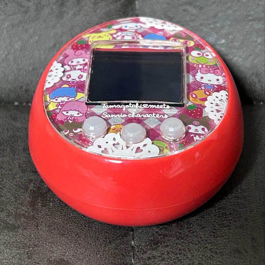 【美品】たまごっちみーつ サンリオキャラクターズ レッドBANDAI 箱無