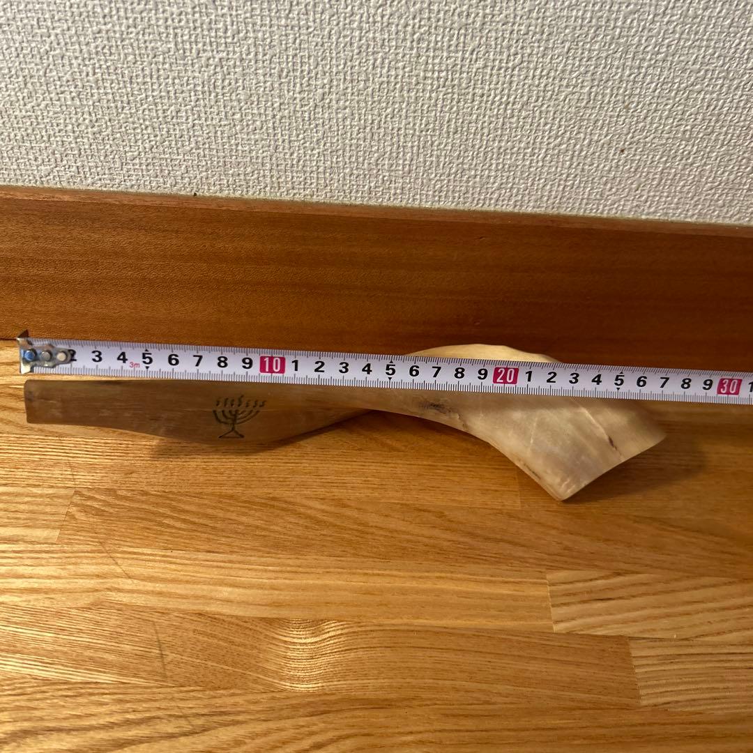 Shofar ショファール 約30cm メノラー刻印あり 実用可