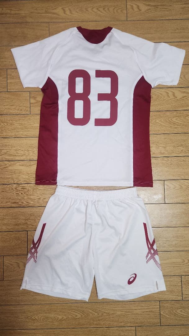 サ*ー様 ASICS 立命館大学体育会系サッカー部チームユニフォーム、応援シャツ