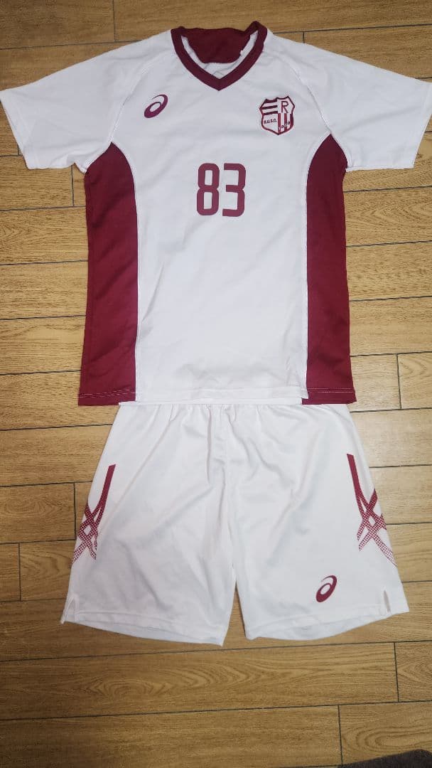 サ*ー様 ASICS 立命館大学体育会系サッカー部チームユニフォーム、応援シャツ