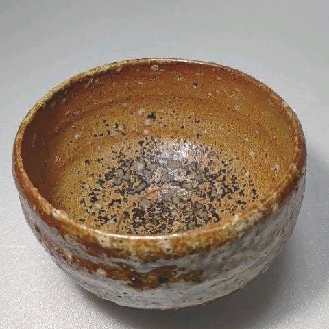 茶道具　抹茶茶碗 　(信楽焼) ３代 楽斎