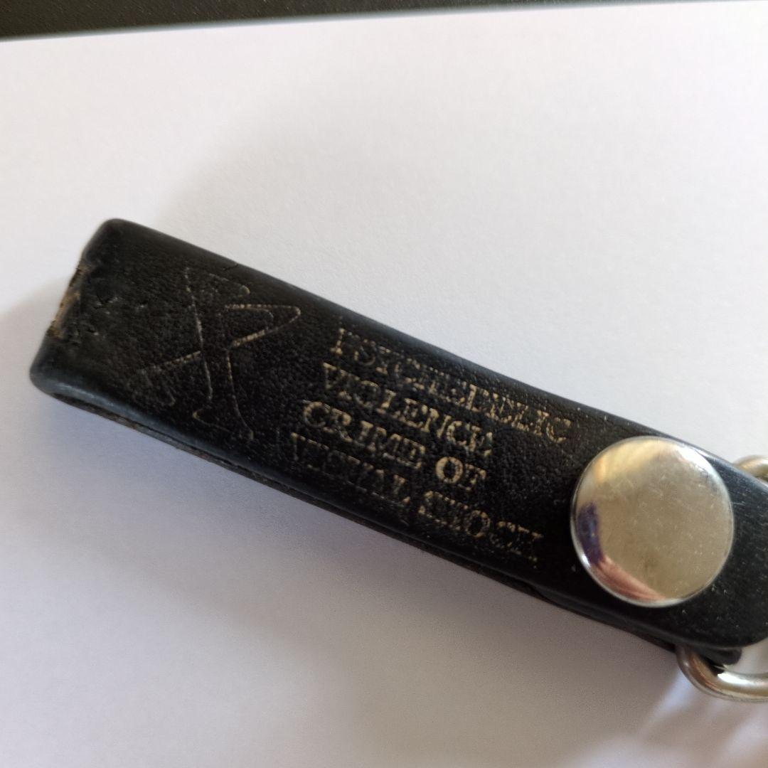 Xデビュー頃のファンクラブ レザーキーホルダー 黒 （XJAPAN）