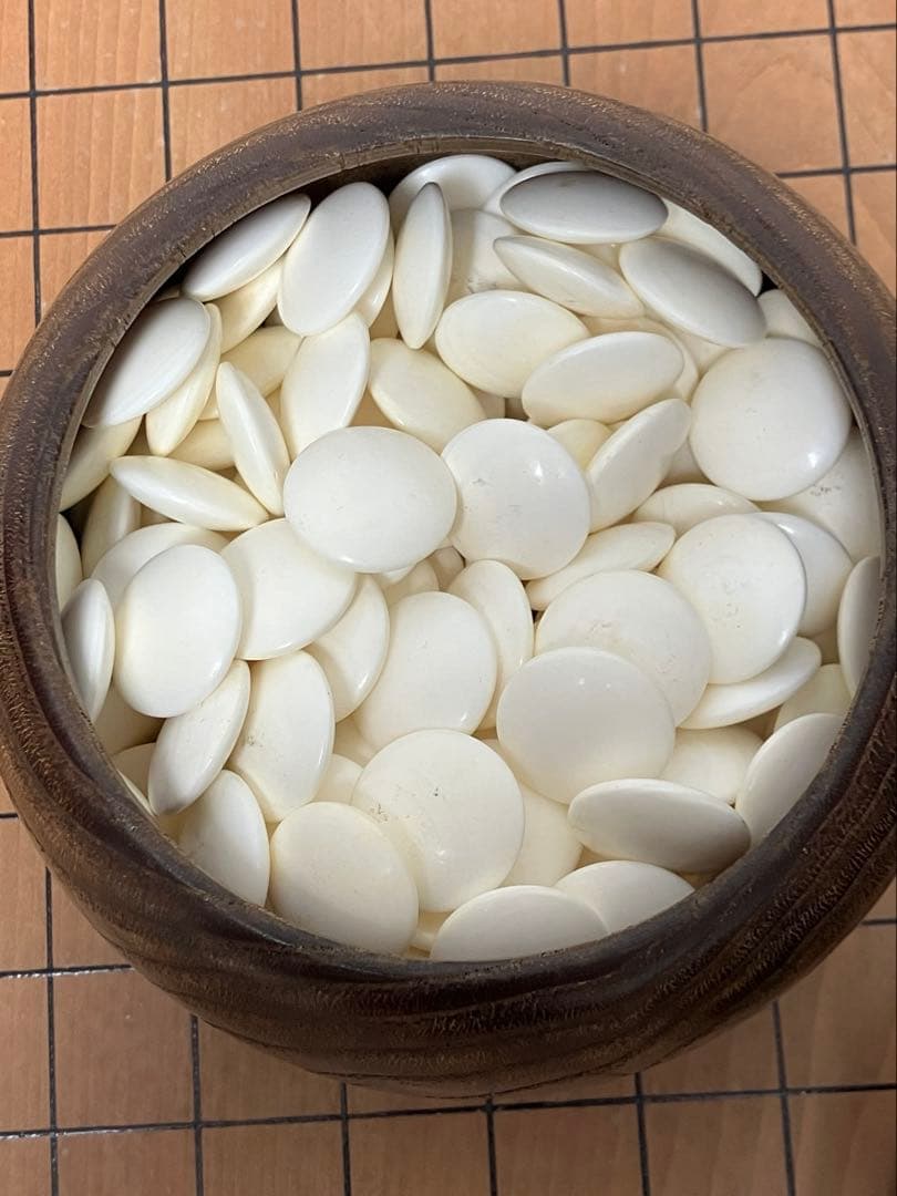 囲碁★碁盤＆碁石セット　脚付碁盤　木裏面　本桂　三寸六分五厘盤