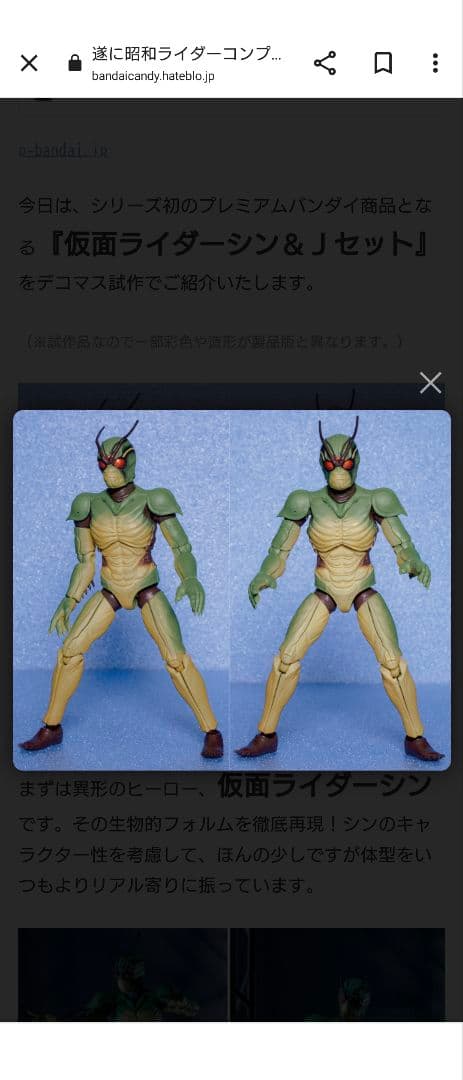 SHODO 仮面ライダー VS 仮面ライダー シン & J 本郷猛 掌動-XX