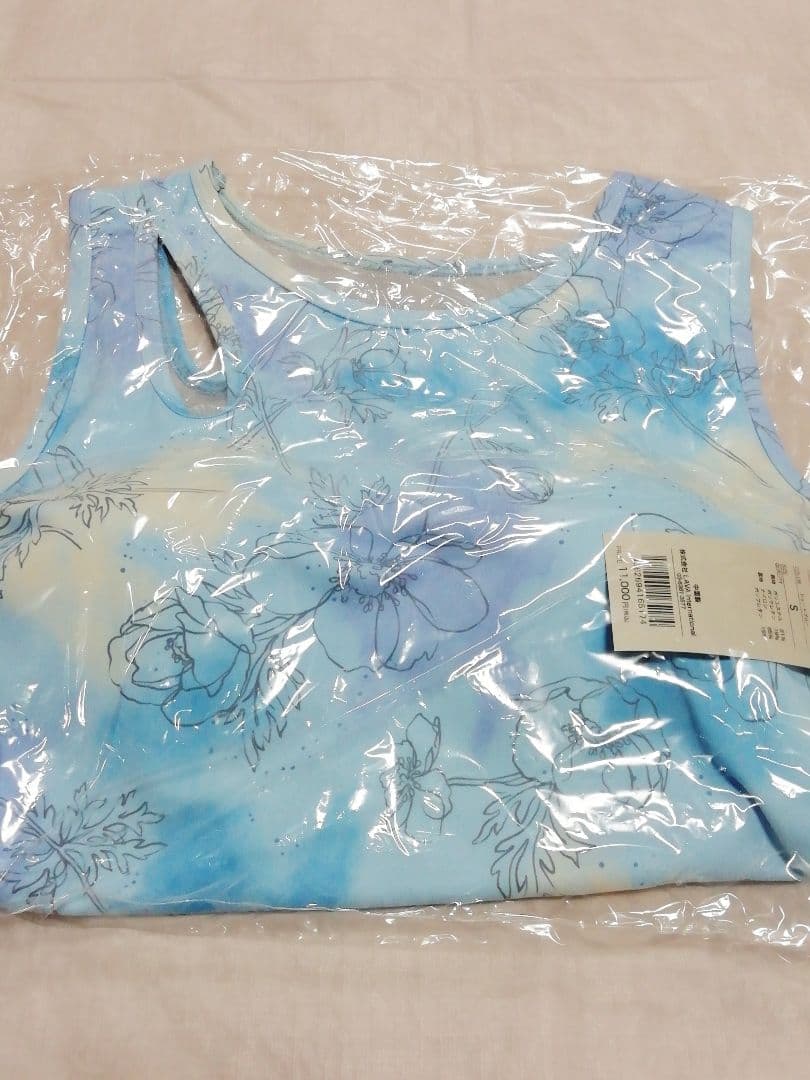 【新品】SUKALA アシンメトリータンクトップ S シェードブルー