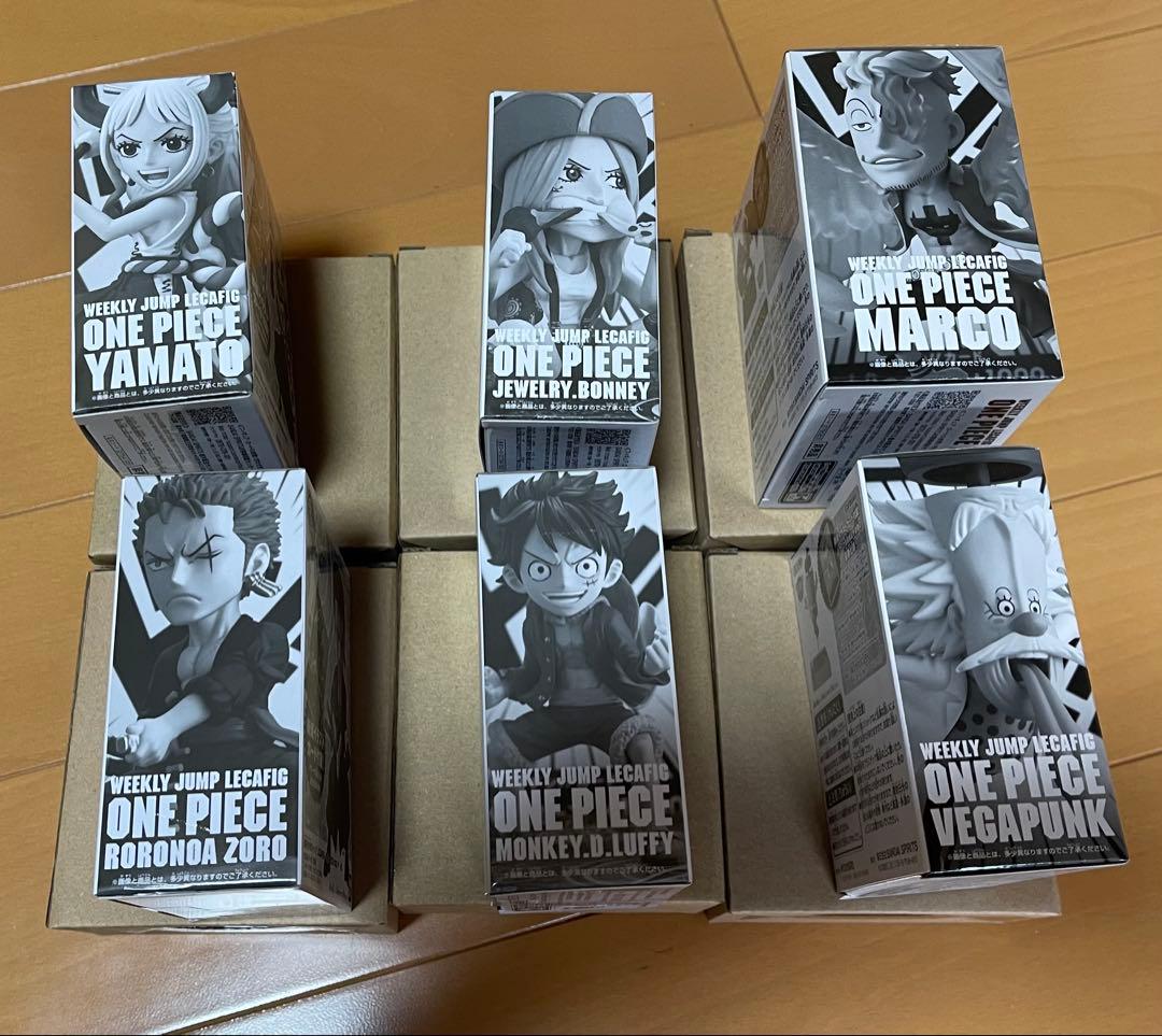 新品未開封レカフィグ ワンピース 6種コンプ　ルフィ　ゾロ　マルコ　ベガパンク