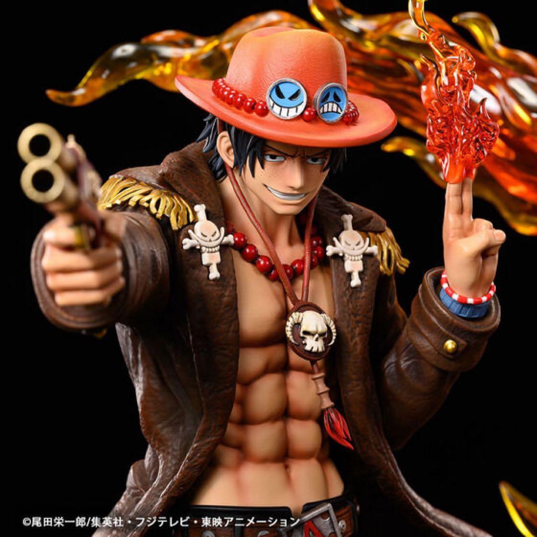 【新品】1/4 フィギュア　ワンピース　ログコレクション　エース
