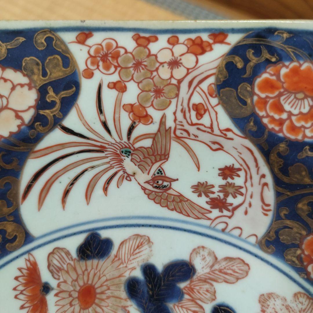 【ロースドルフ城】享保古伊万里色絵牡丹花獅子文八角大皿