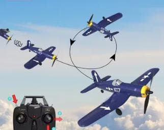 ラジコン 航空機 ゼロ 飛行機 400mm 翼幅2.4g 6軸