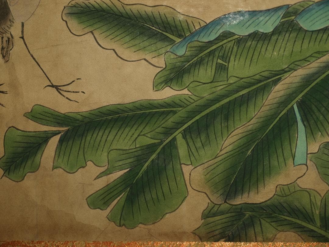 中国　北宋の画家　作 掛け軸　捲り　肉筆絵　保証 BD311A13-2