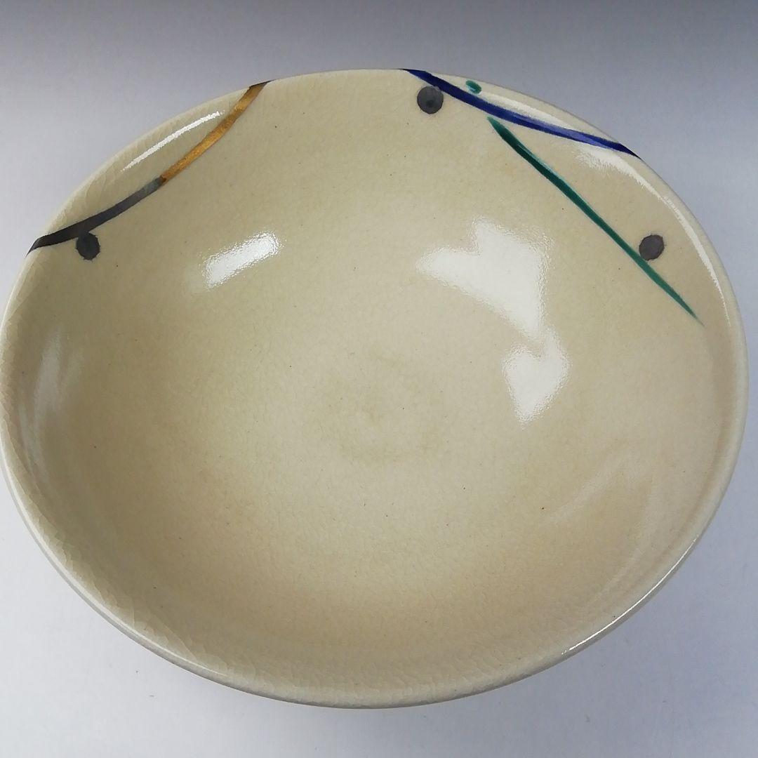 Ｔ７７７　茶碗　『仁清写　武蔵野』『高台寺窯　森里陶楽 造』共箱　抹茶碗　茶道具