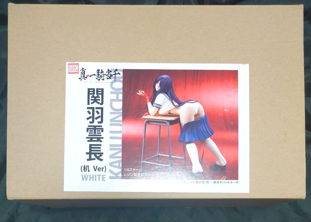 真・一騎当千 関羽雲長 机ver. ホワイト 1/6 完成品フィギュア 未開封