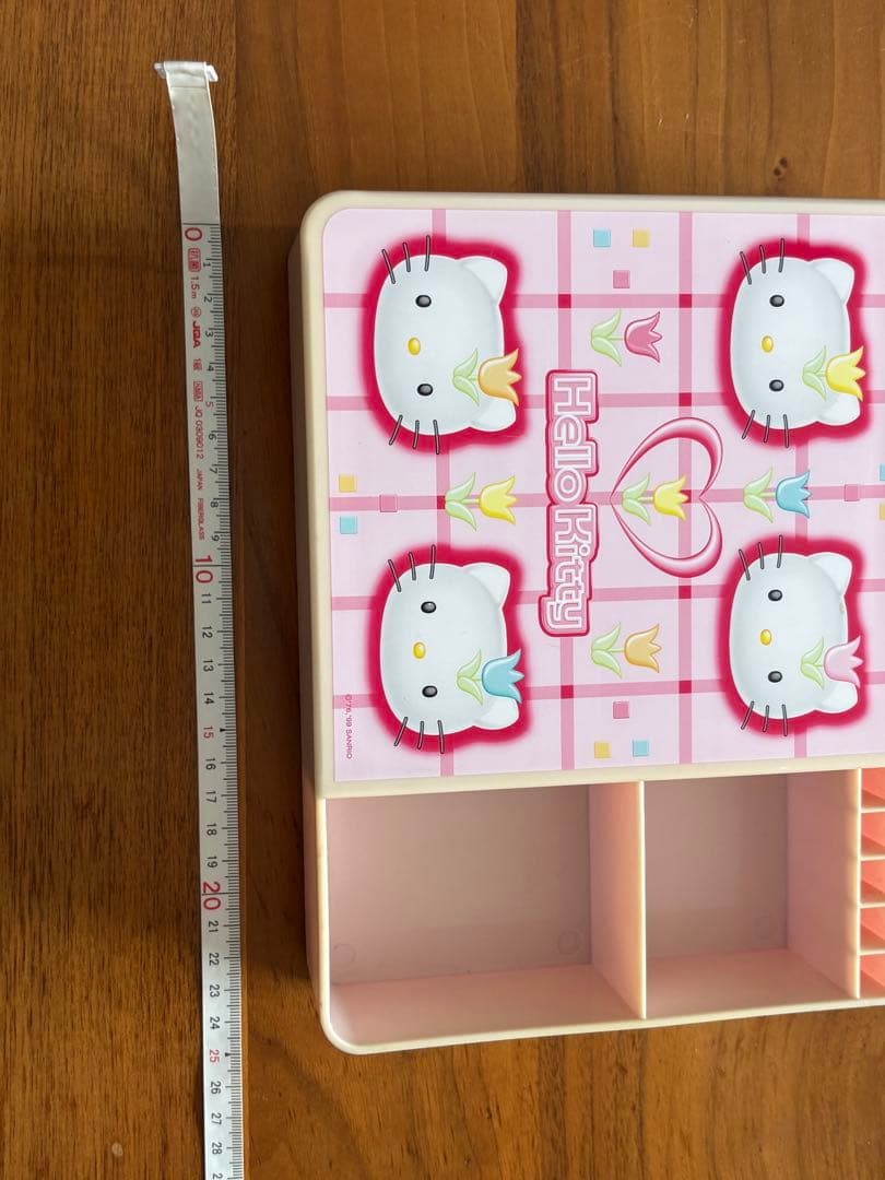 激レア 当時物 1999年 平成レトロ ハローキティ 鏡台 収納ボックス