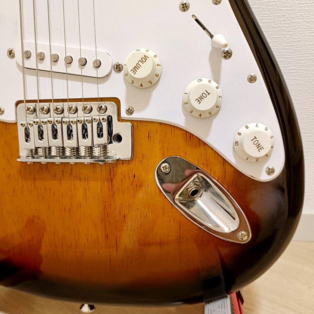 【メンテ済】Squier ストラトキャスター エレキギター本体 サンバースト