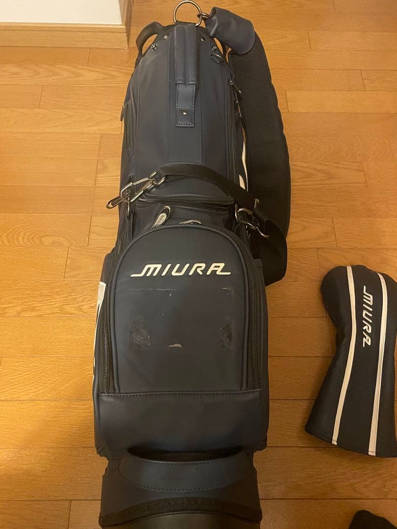 【まさまさ】MIURA キャディバッグ、DW用ヘッドカバーセット