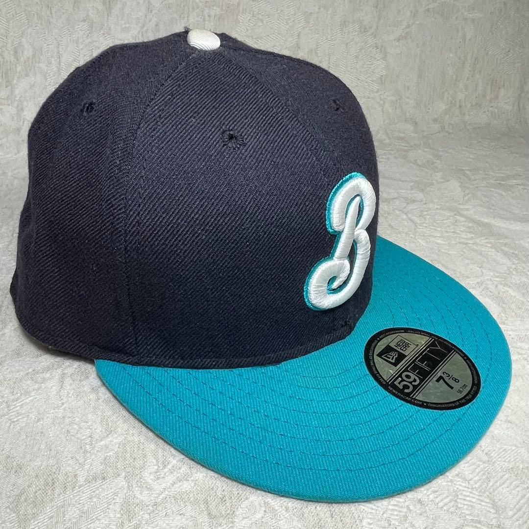 横浜ベイスターズ NEW ERA キャップ 旧ロゴ β ベータ 黒 ミント