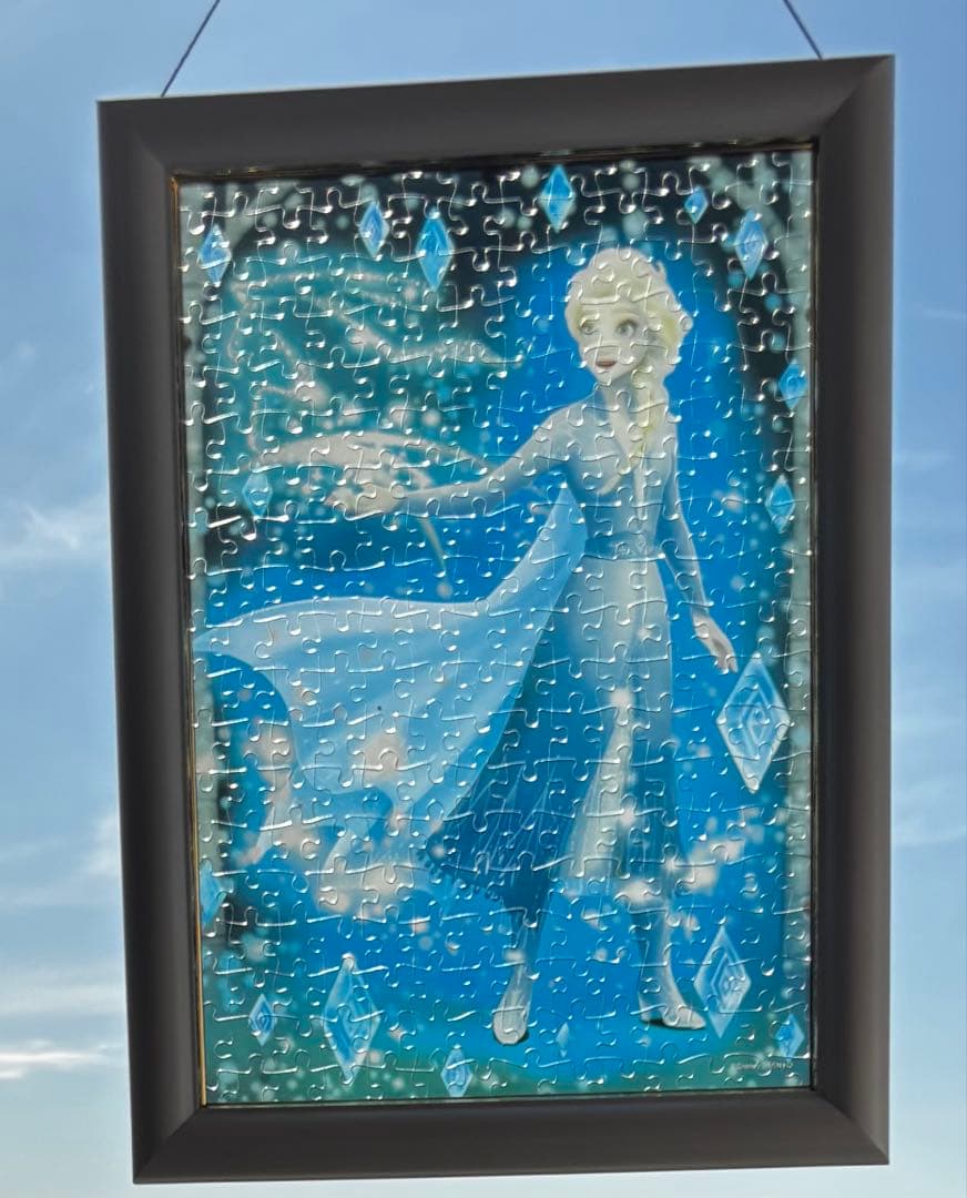 ディズニー　プリンセス　アナ雪　ティンカーベル　パズル　完成品　フレーム　セット