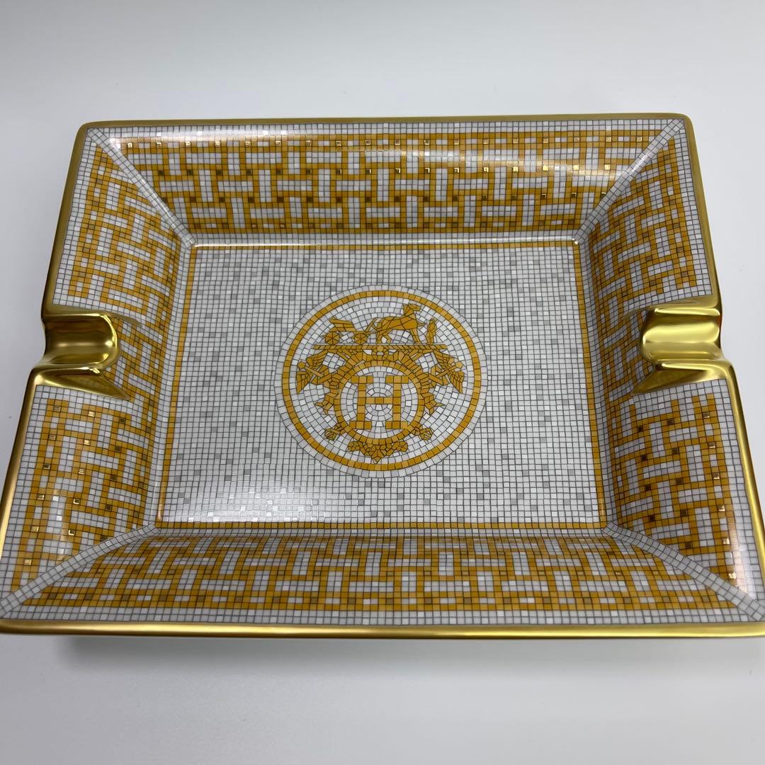 エルメス　H ermes 灰皿 〈モザイク 24〉 ゴールド 新品未使用品