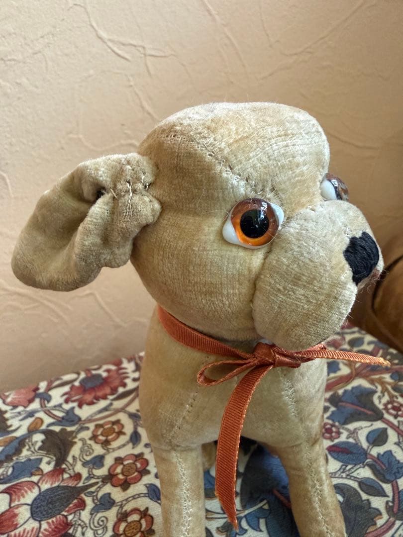 アンティーク　ドッグ　犬　テディベア　フランスアンティーク