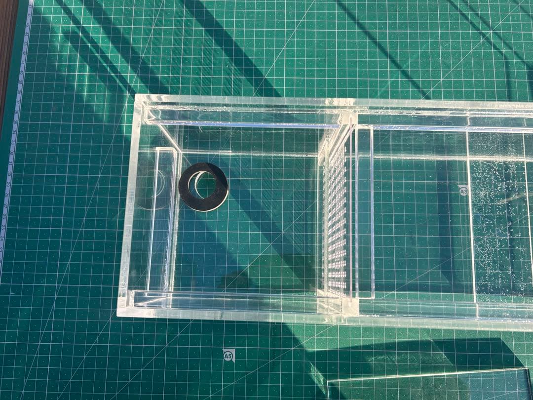 60cm水槽用　アクリル製上部濾過槽アクアポニックス仕様