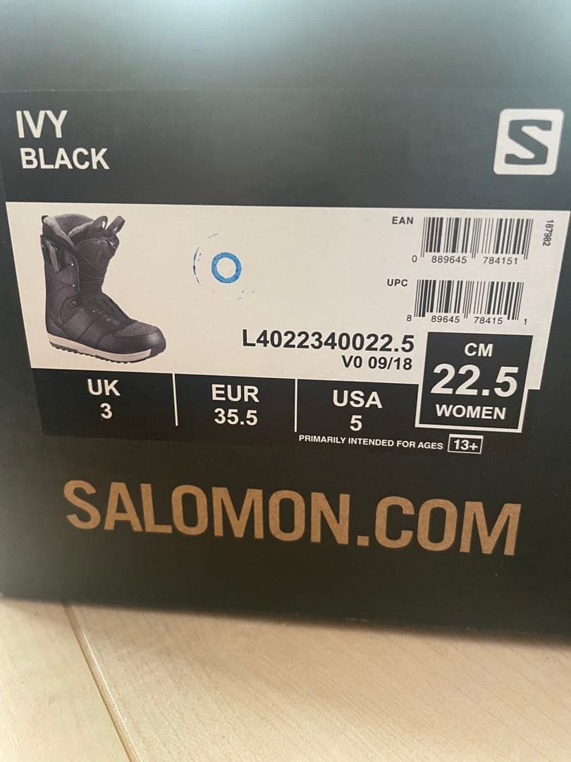 【新品】Salomon サロモン スノーボードブーツ IVY BOA 22.5