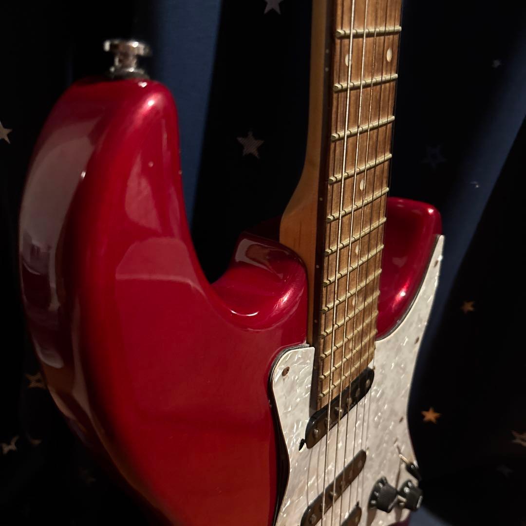 エリオス赤いエレキギター Snyder Maxピックアップ