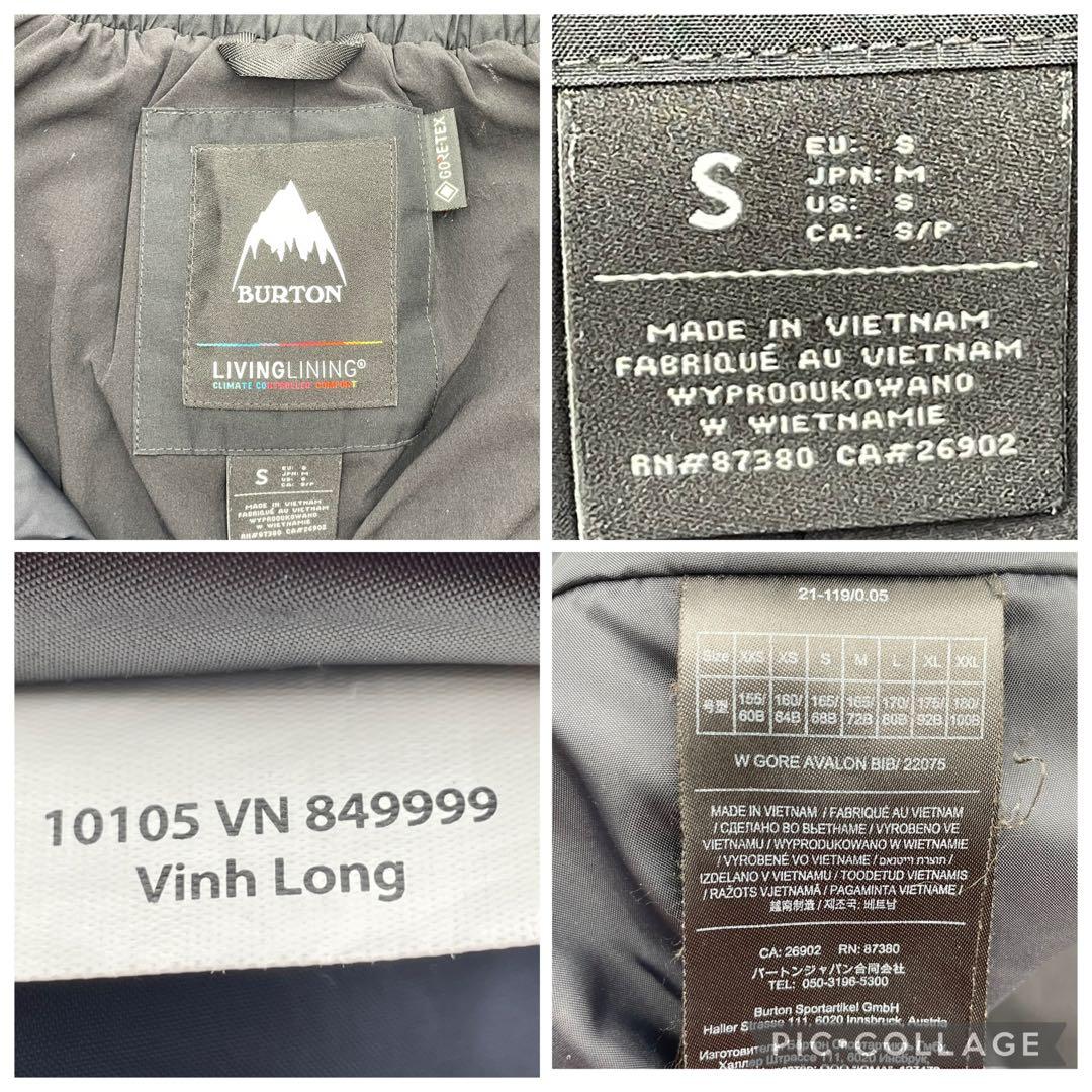 BURTON AVALON GORE-TEX ビブパンツ　レディース　S