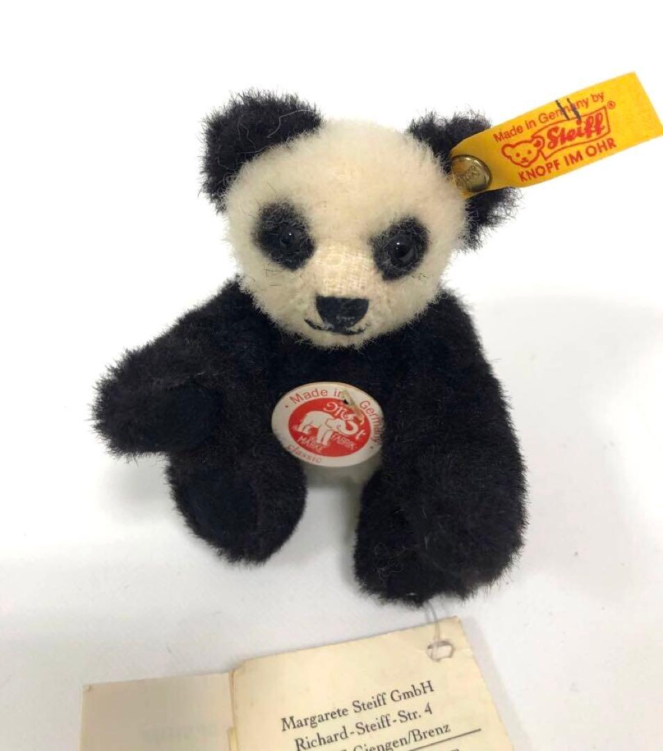 STEIFF シュタイフ　アルパカパンダテッド　パンダ ぬいぐるみ 約10cm
