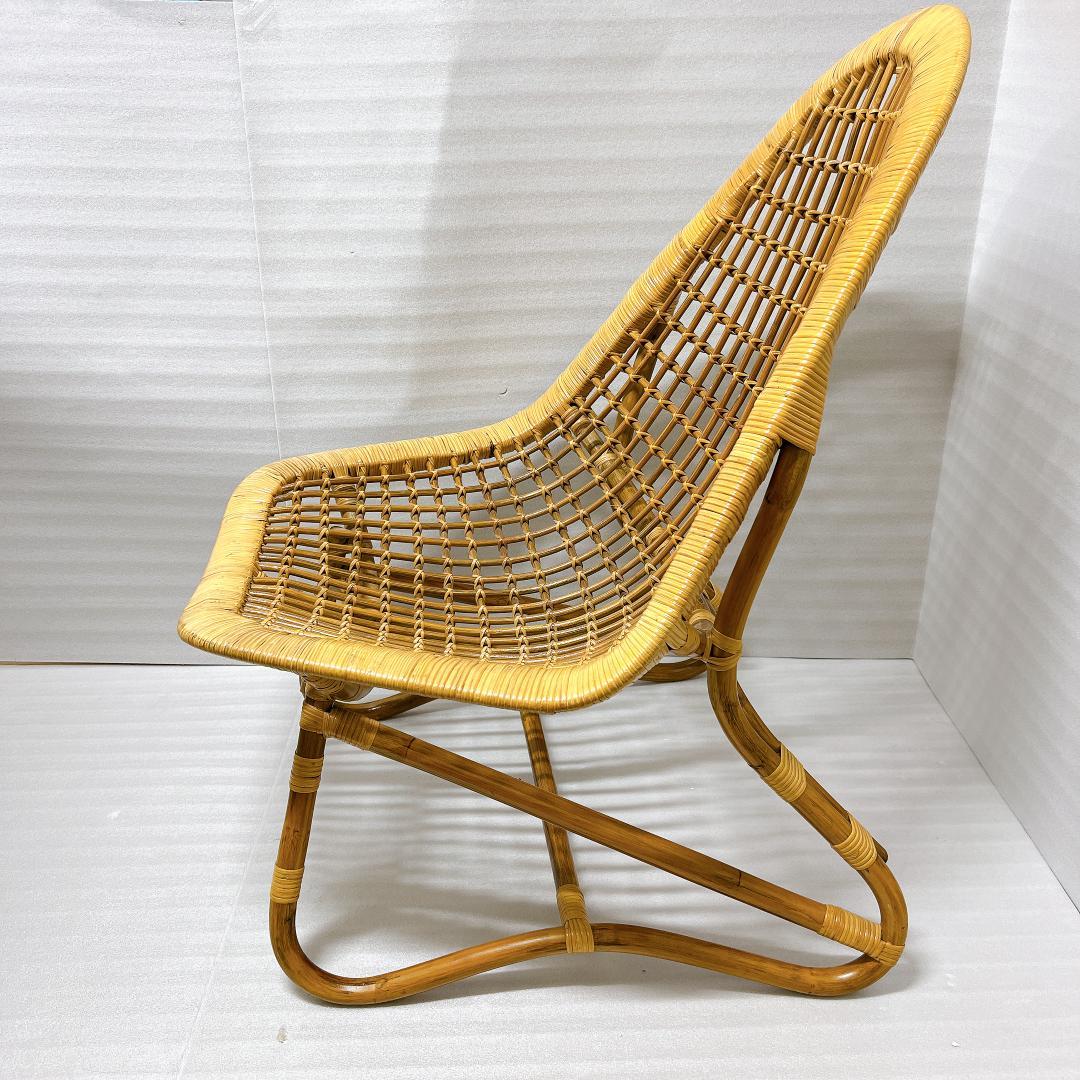 【良品✨送料無料】ラタンチェア 籐 椅子 アジアン家具 バリ風②