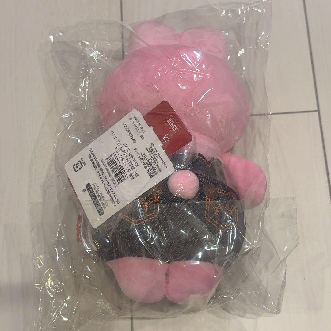 おぱんちゅうさぎ　EDWIN 限定 ぬいぐるみ ピンク デニム