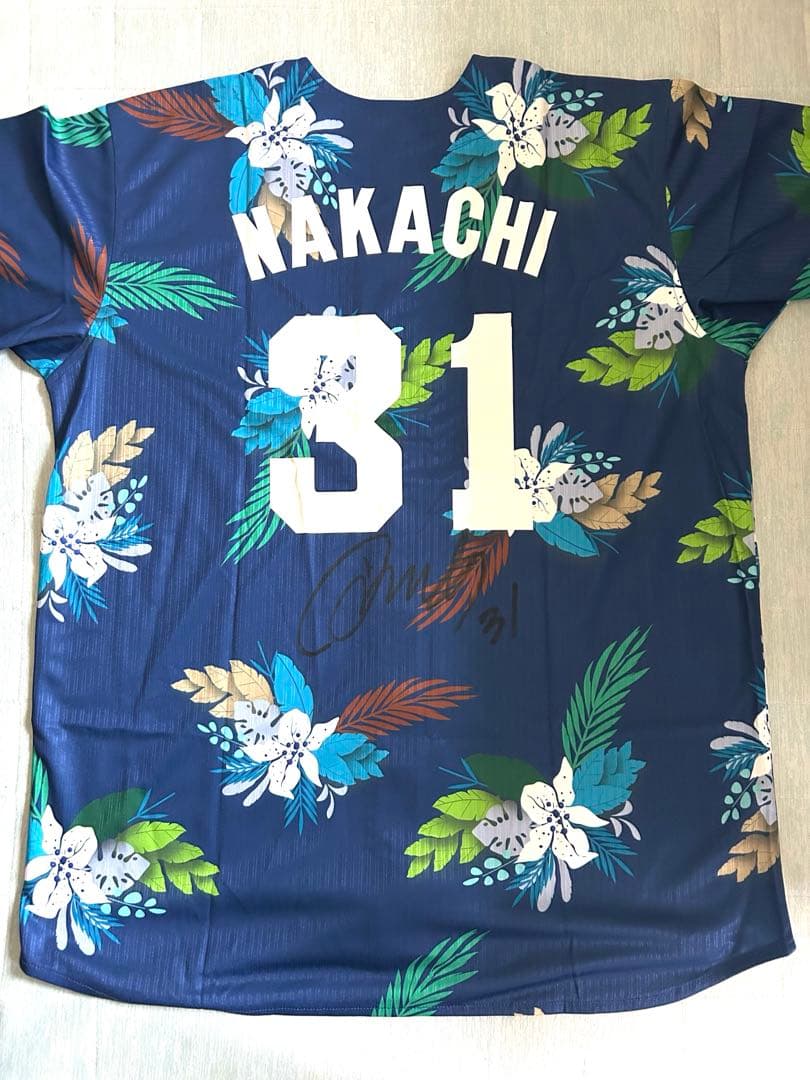 中日ドラゴンズ⭐️沖縄キャンプ 仲地礼亜 ユニフォーム⭐️サイン入り
