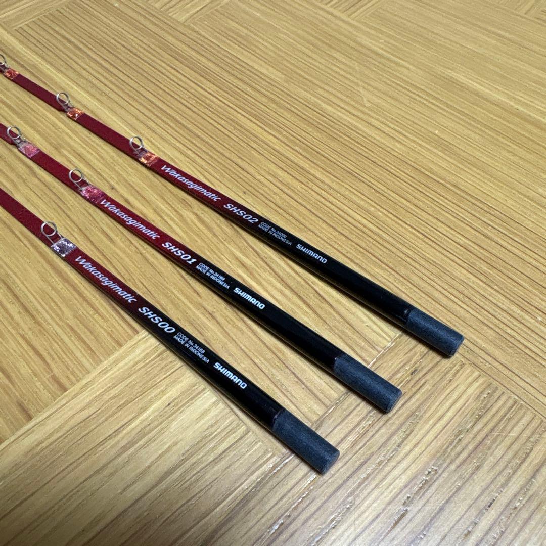 《美品》SHIMANO wakasagimatic 23cm ワカサギ穂先 3本